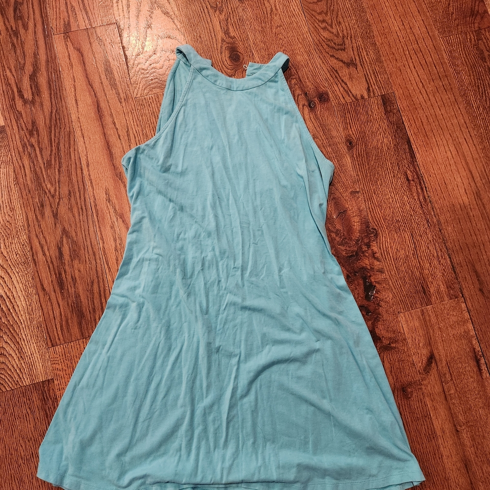 Express Light Blue Sleeveless Dress